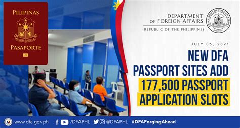 DFA temporary offsite passport services in Metro Manila open .